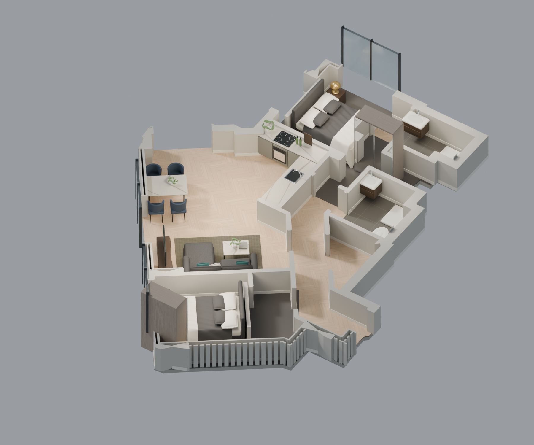 2-bedroom model