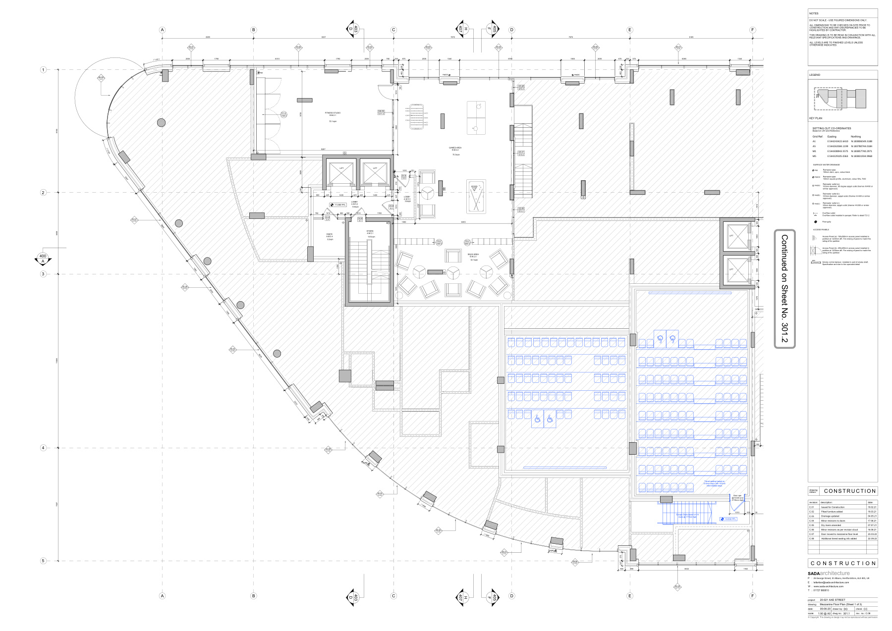 Mezzanine source plan locating fitness games and snug
